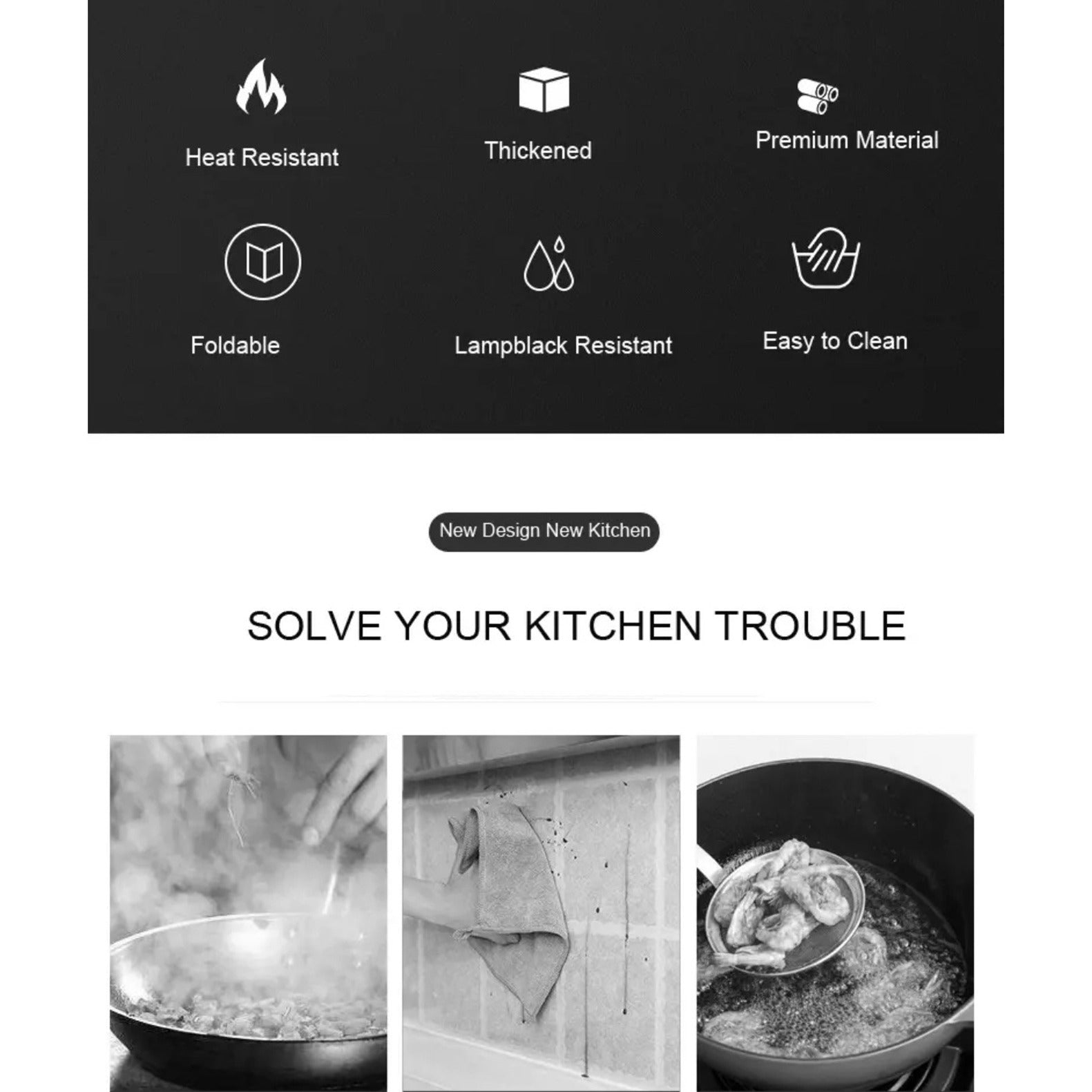 Advantages of Gas Stove Oil-blocking Board