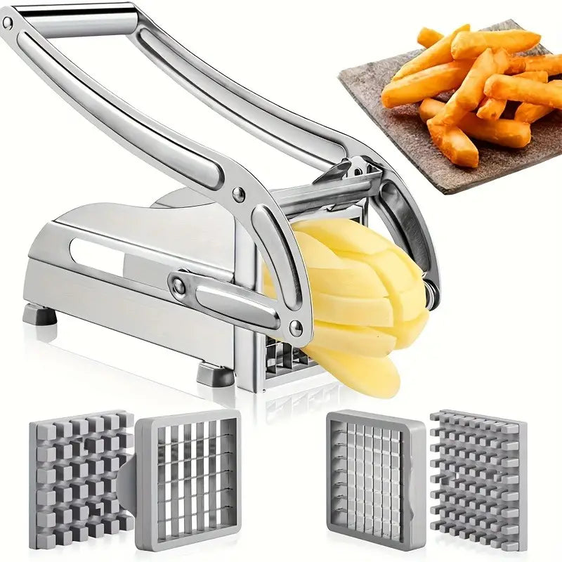 French Fry Cutter Manual Cutter Stainless Steel French Fries Slicer Potato  Maker Meat Chopper Dicer Cutting Machine Cooking Tool