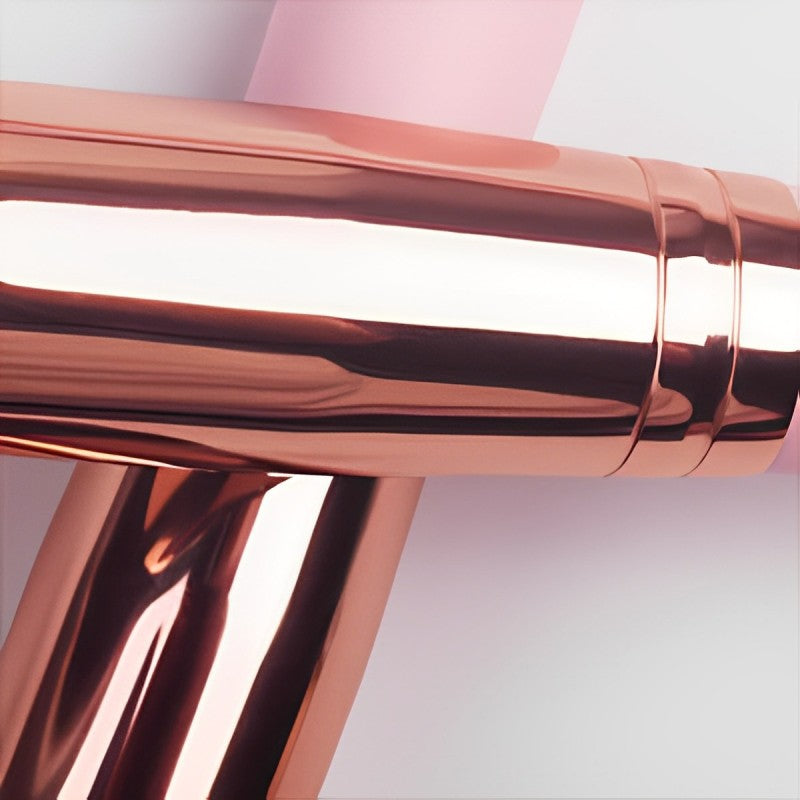 a close up of a 16Pcs Makeup Brushes Set Kit with Premium Synthetic Bristles and Eyebrow Razor