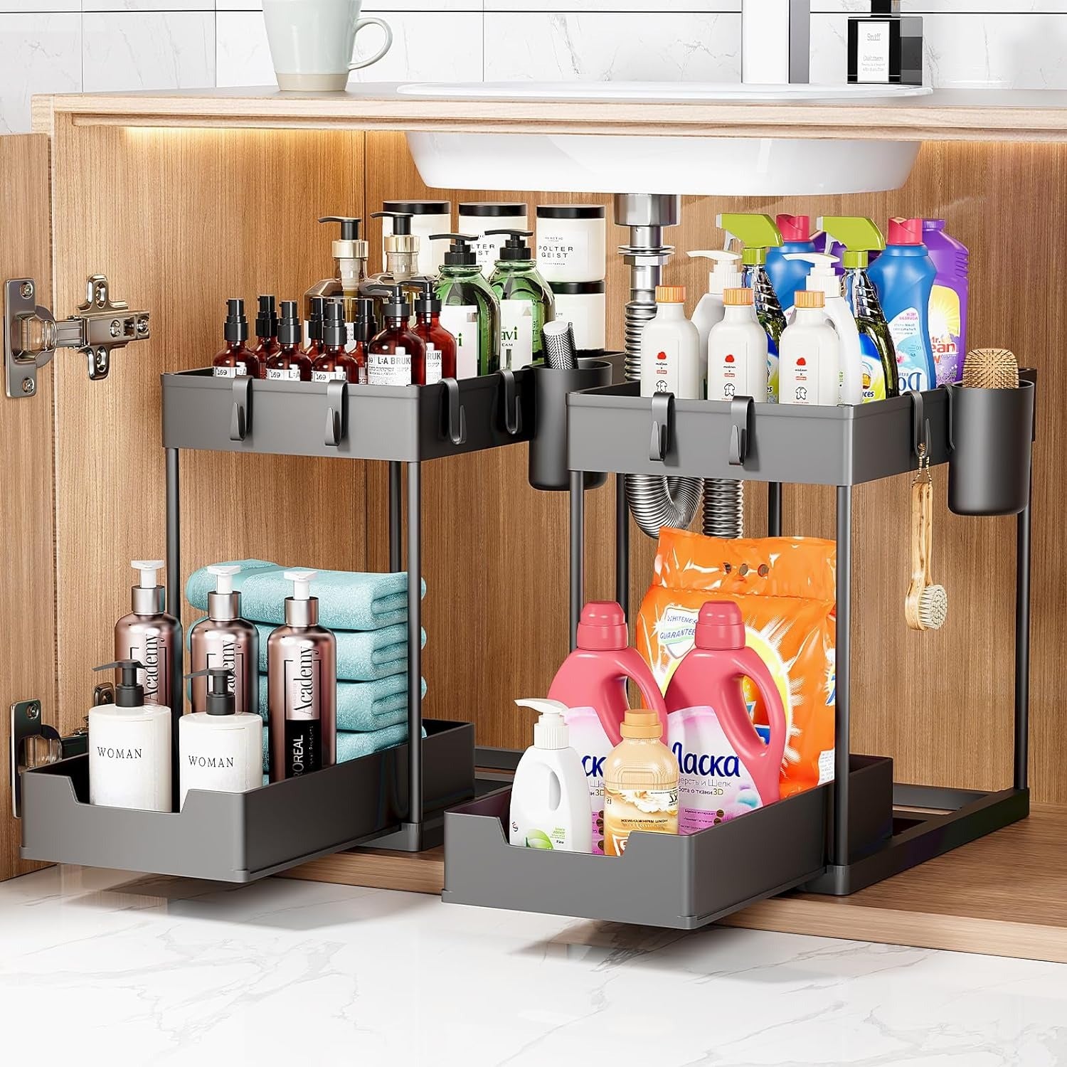 2 Tier 2 Under Sink Organizer