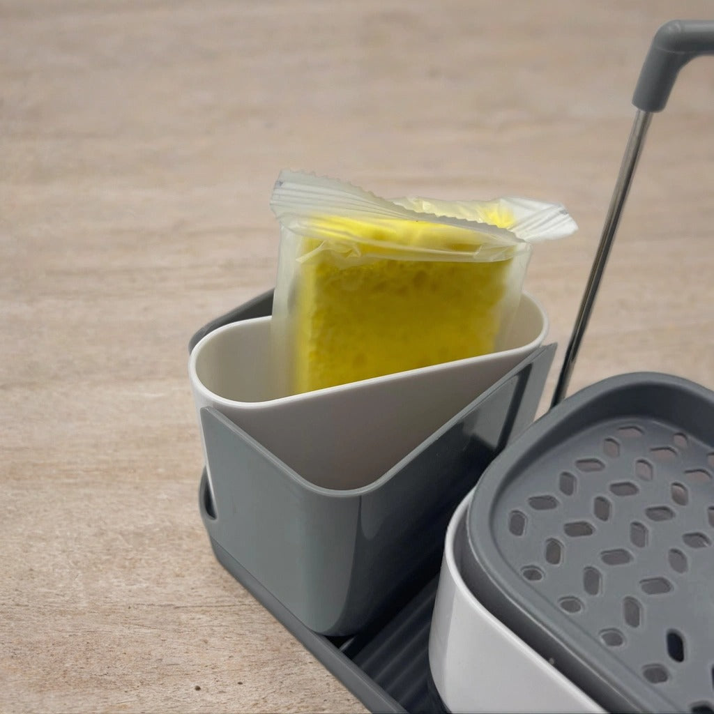 3-in-1 Soap Dispenser with Sponge Holder