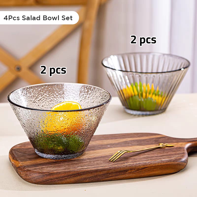 4Pcs Household Dessert Decorative Serving Bowl.