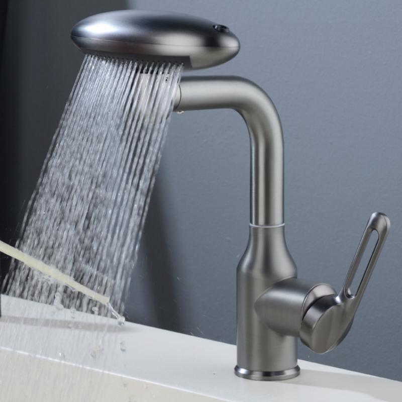 360° Rotating Kitchen Faucet With Waterfall Mode.