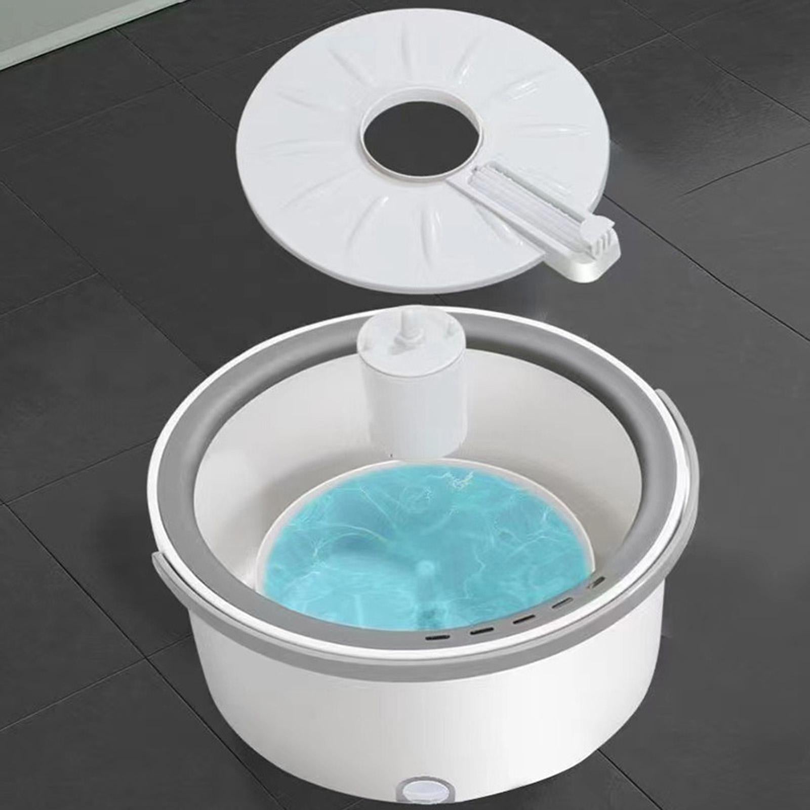 Inside the 360° Spin Mop and Bucket Set