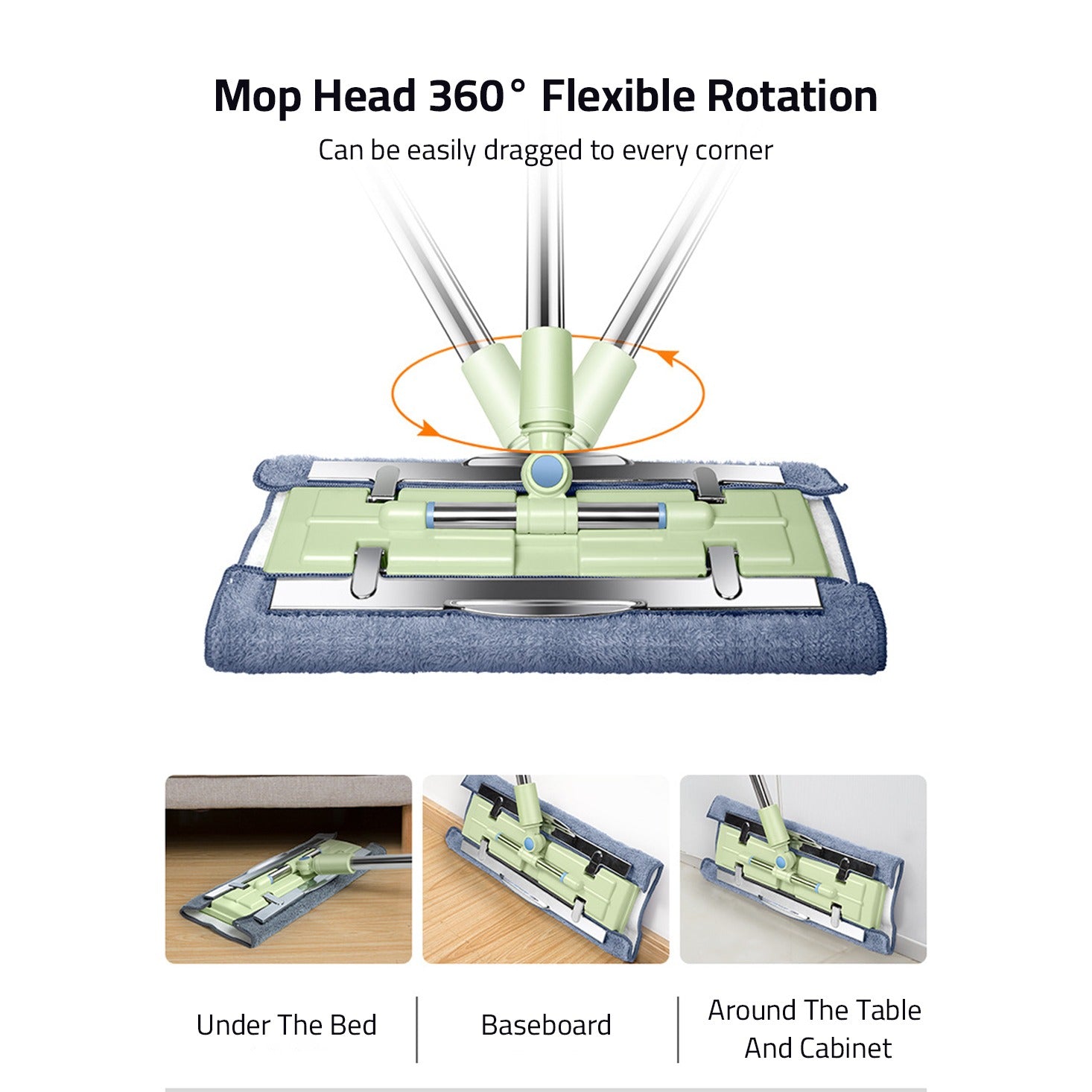 360° Telescopic Flat Mop.