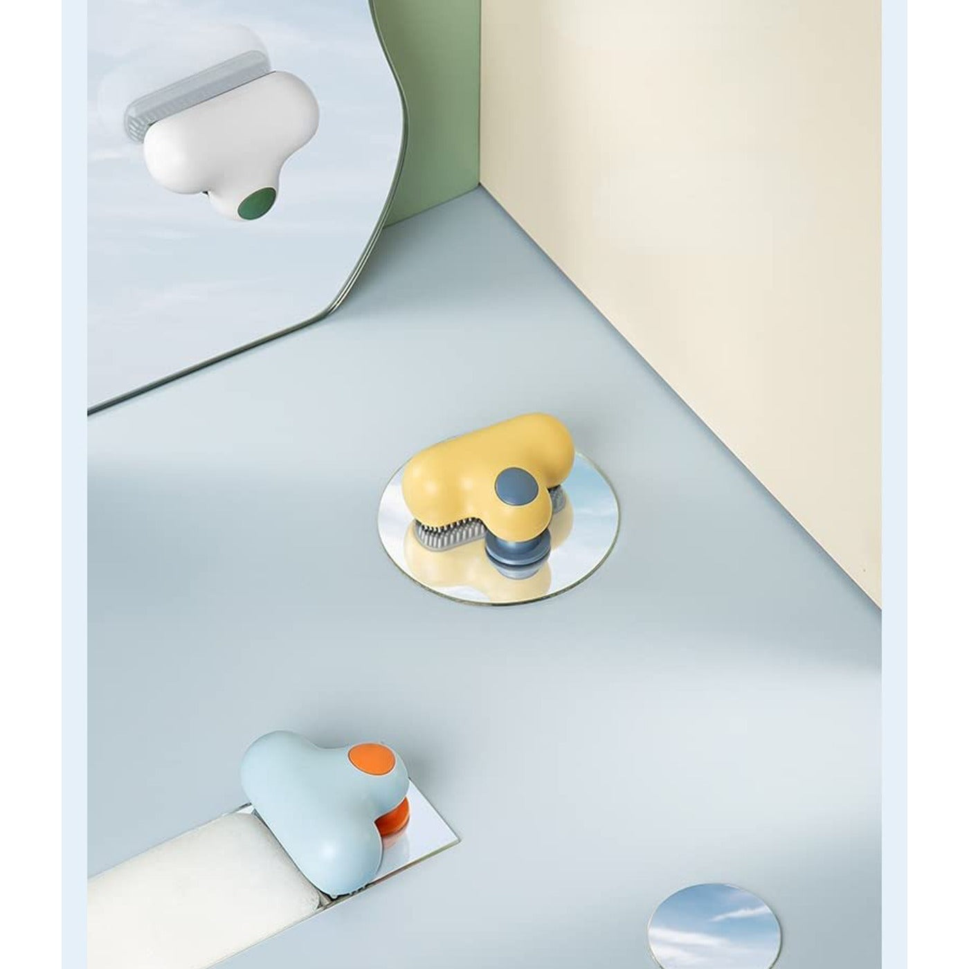 Glass Mirror Cleaning Mini Wiper Brush