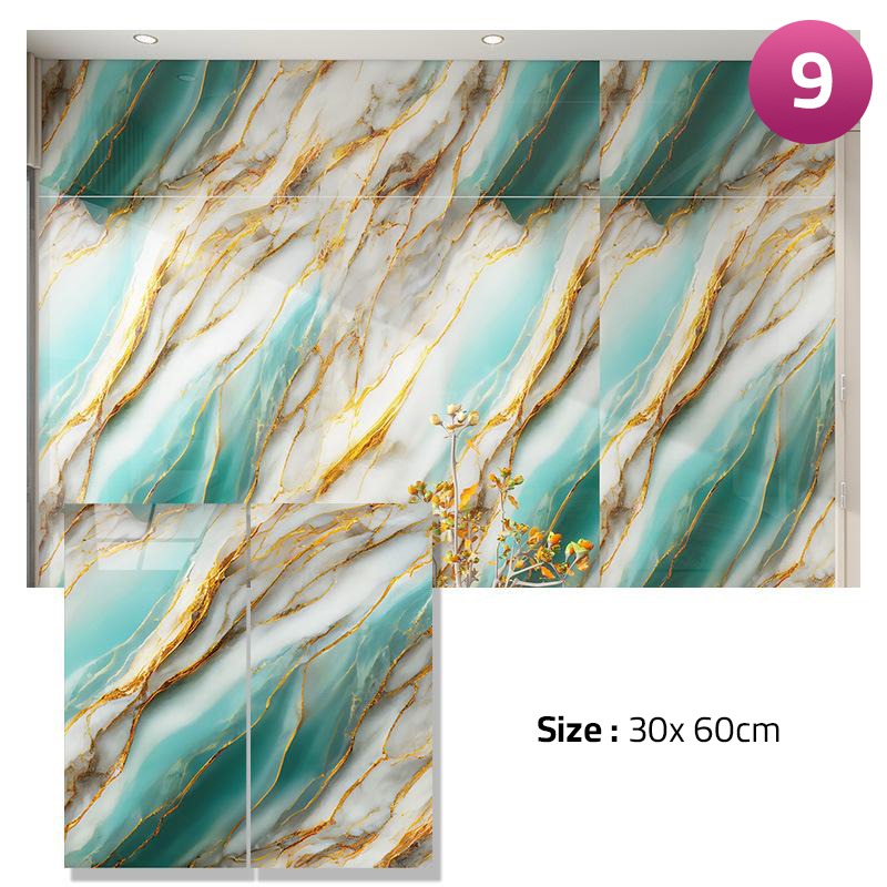 A 3D Imitation Marble Pattern Wall Sticker.