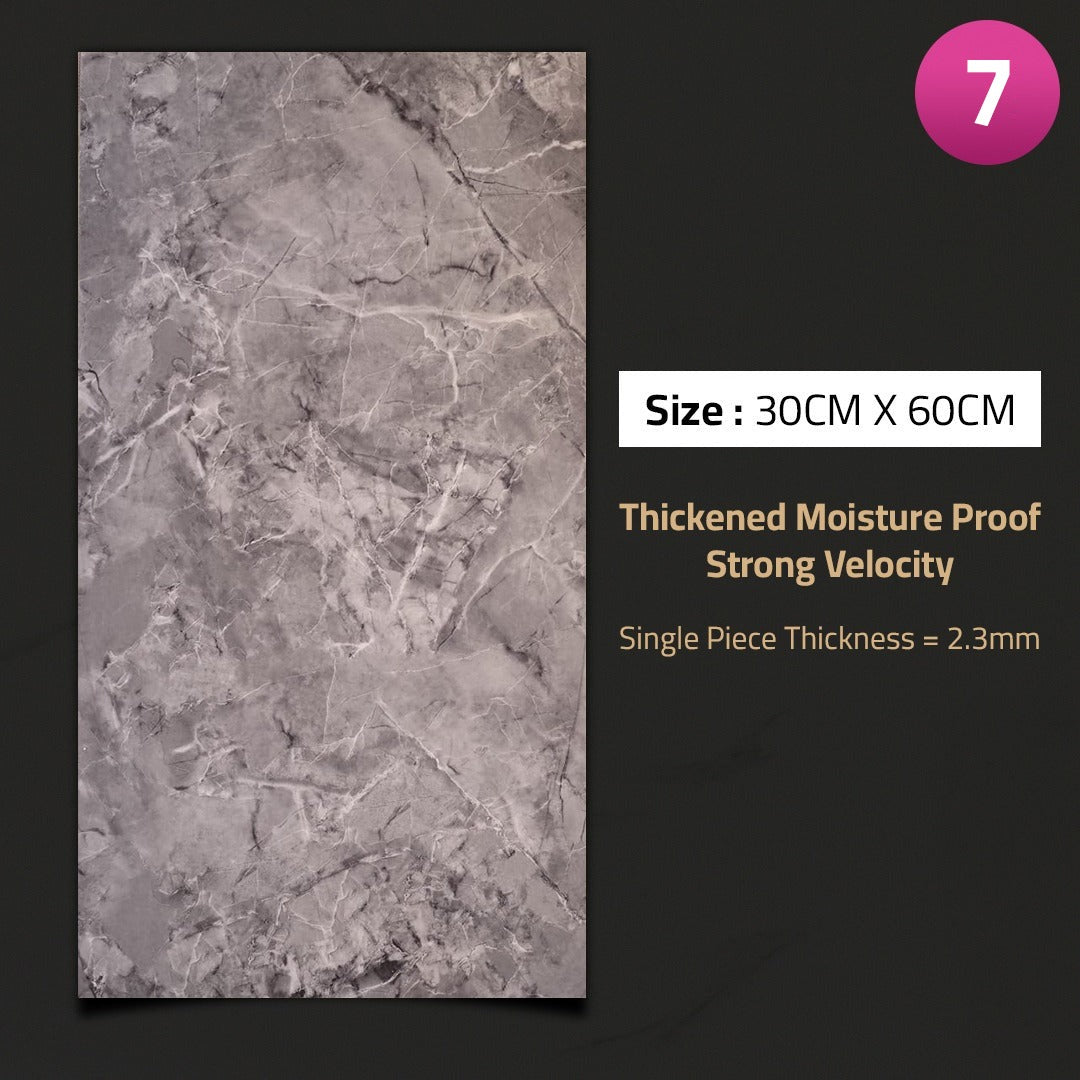 3D Imitation Marble Pattern Wall Sticker.