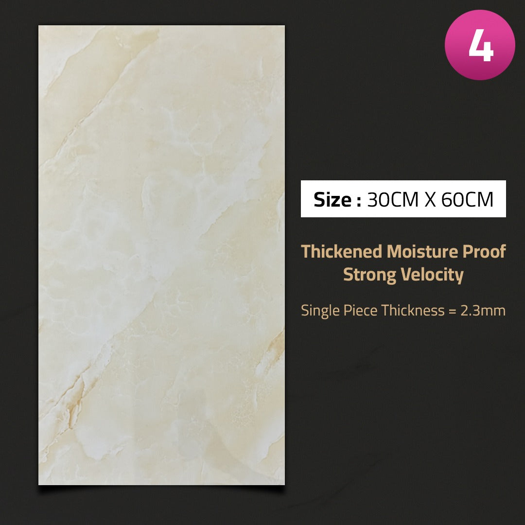 3D Imitation Marble Pattern Wall Sticker