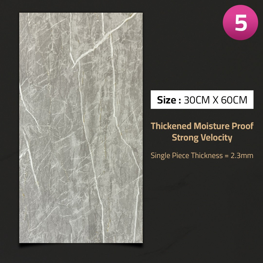 3D Imitation Marble Pattern Wall Sticker.