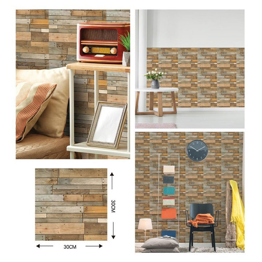 A Wall Of Living Room is Decorated With 3D Wall Stickers