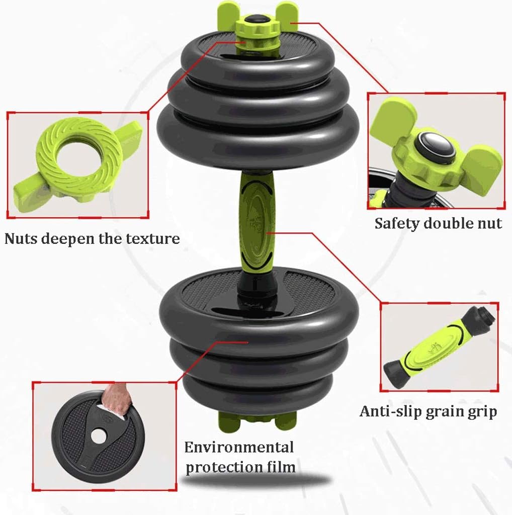 Parts Details Of 40Kg Adjustable Dumbbell Weight Set.