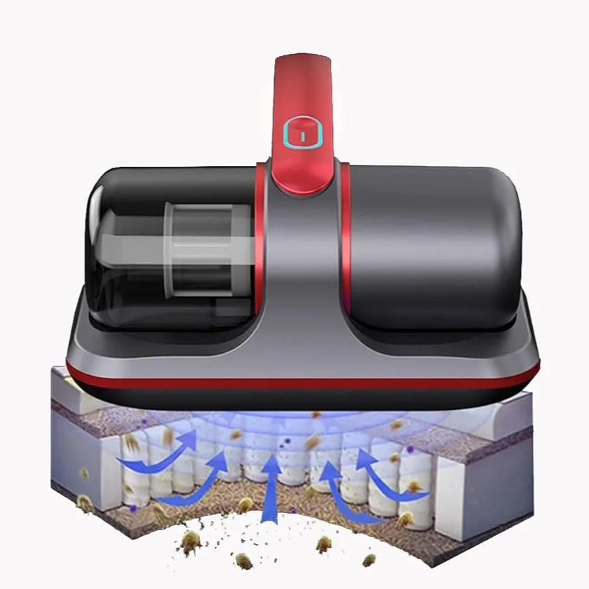 Wireless Vacuum Cleaner Dust Mite Remover in red color