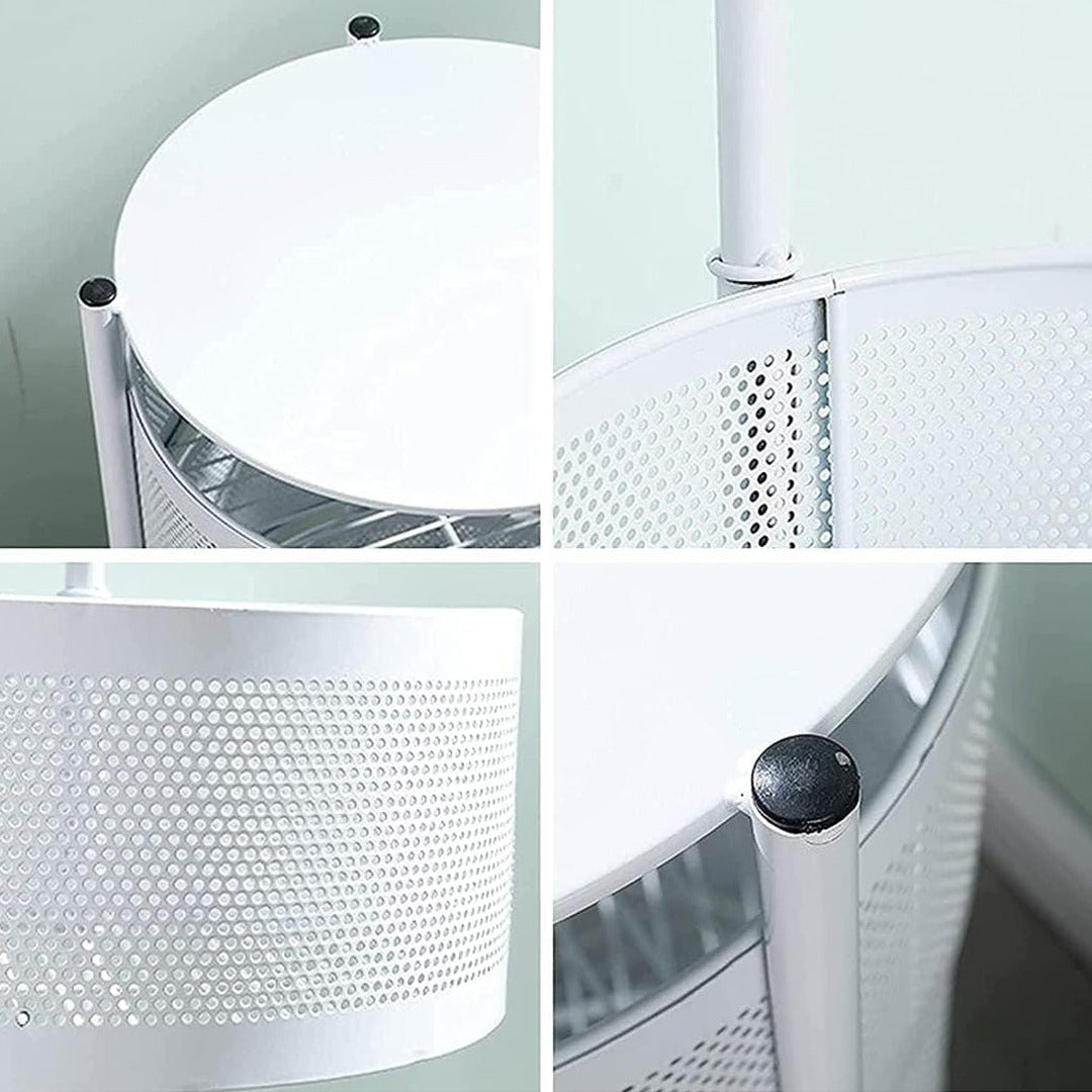 Parts Of 4 Tier Kitchen Storage Rotatable Rack.