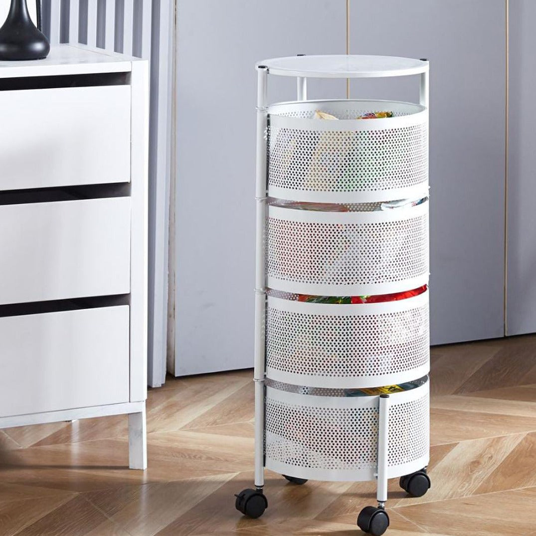 4 Tier Kitchen Storage Rotatable Rack.