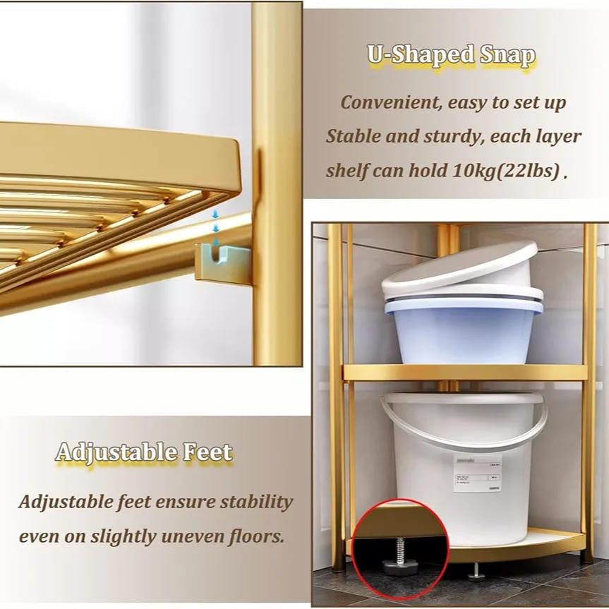 Parts Of 5- Tier Corner Storage Rack
