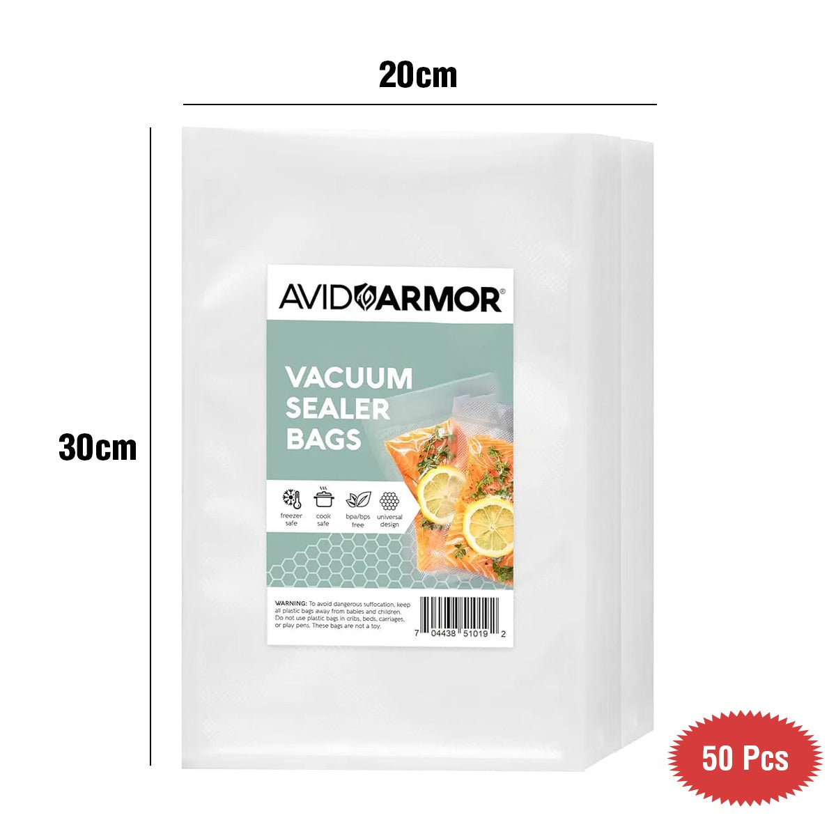 20x 30cm Food Vacuum Sealer Bags.