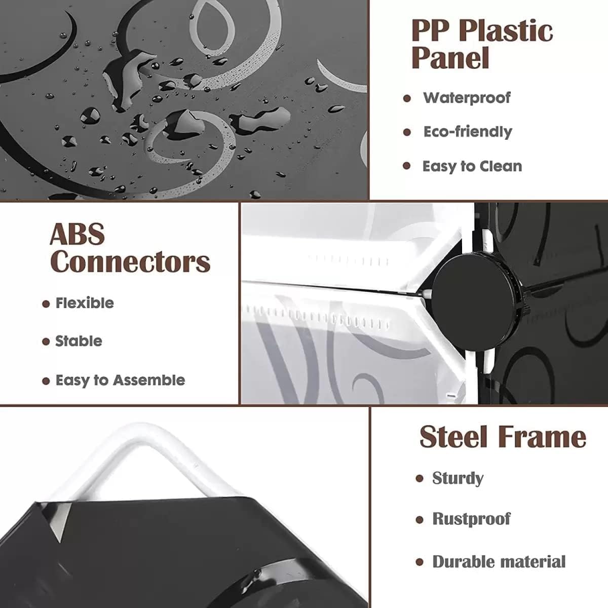 2 Column 6 Layers Cabinet Shoe Rack with Doors