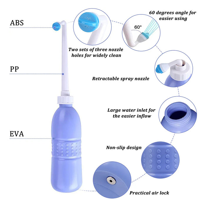 Parts Details of Portable Bidet Travel Shattaf .