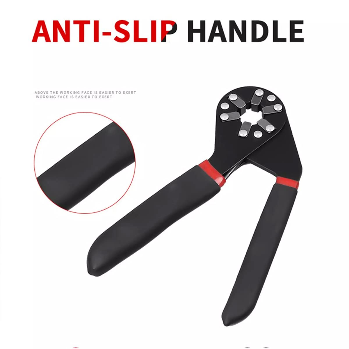 The 6 Inches Universal Magic Wrench, a multifunctional bionic adjustable hexagon spanner, comes with an anti-slip