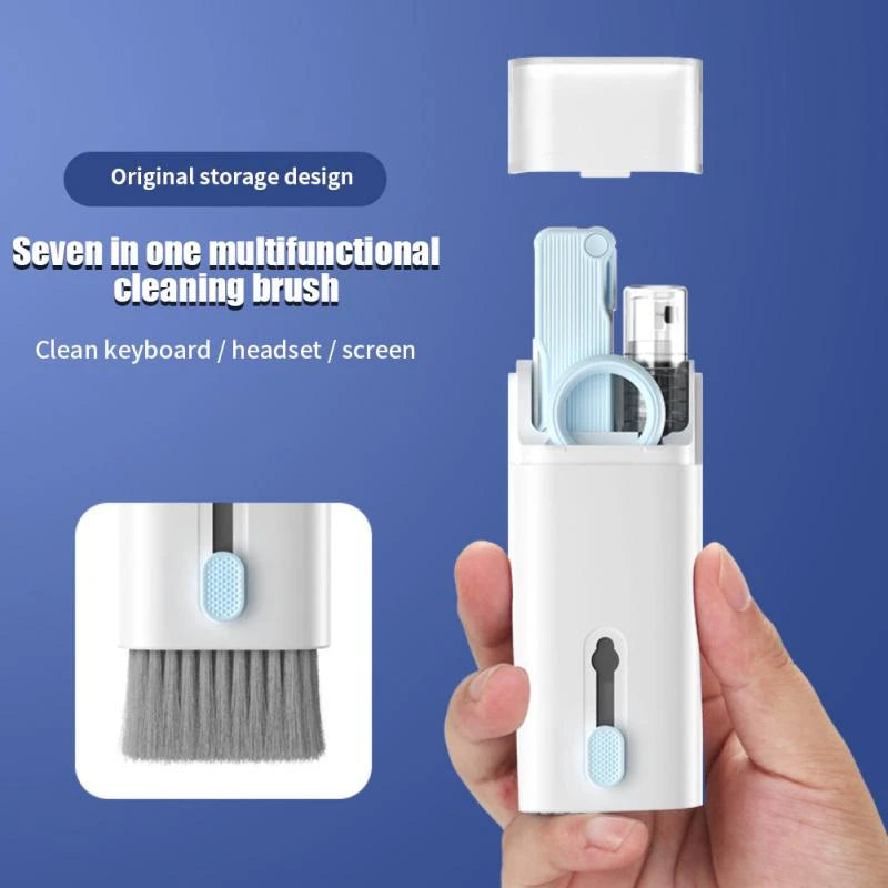 7-in-1 Gadgets Cleaner Kit, Earphone Cleaning Pen For Headset iPad Phone, Keyboard Keycap Puller Kit