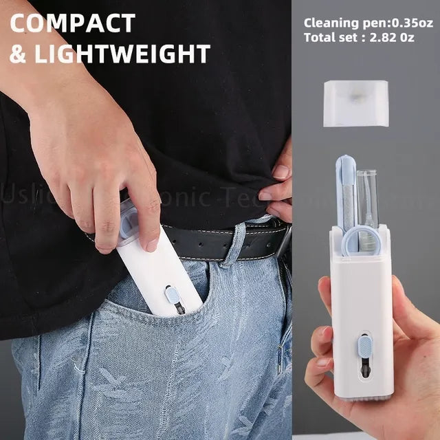 7-in-1 Gadgets Cleaner Kit, Earphone Cleaning Pen For Headset iPad Phone, Keyboard Keycap Puller Kit