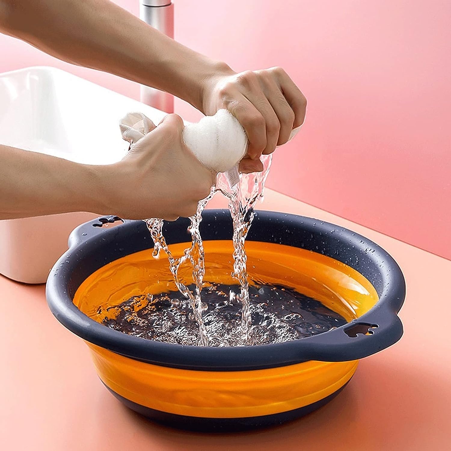 Household Hangable Foldable Kitchen Dish Wash Basin
