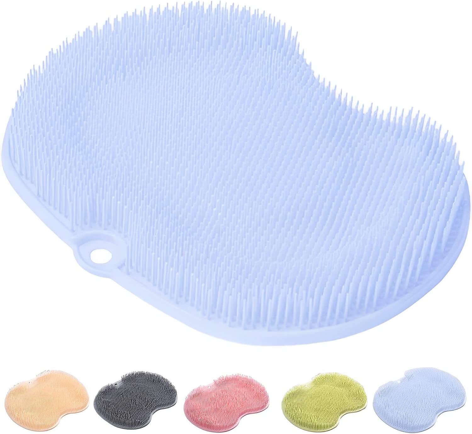 Non-Slip Silicone Mat, Bathroom Foot Scrub Massage Pad