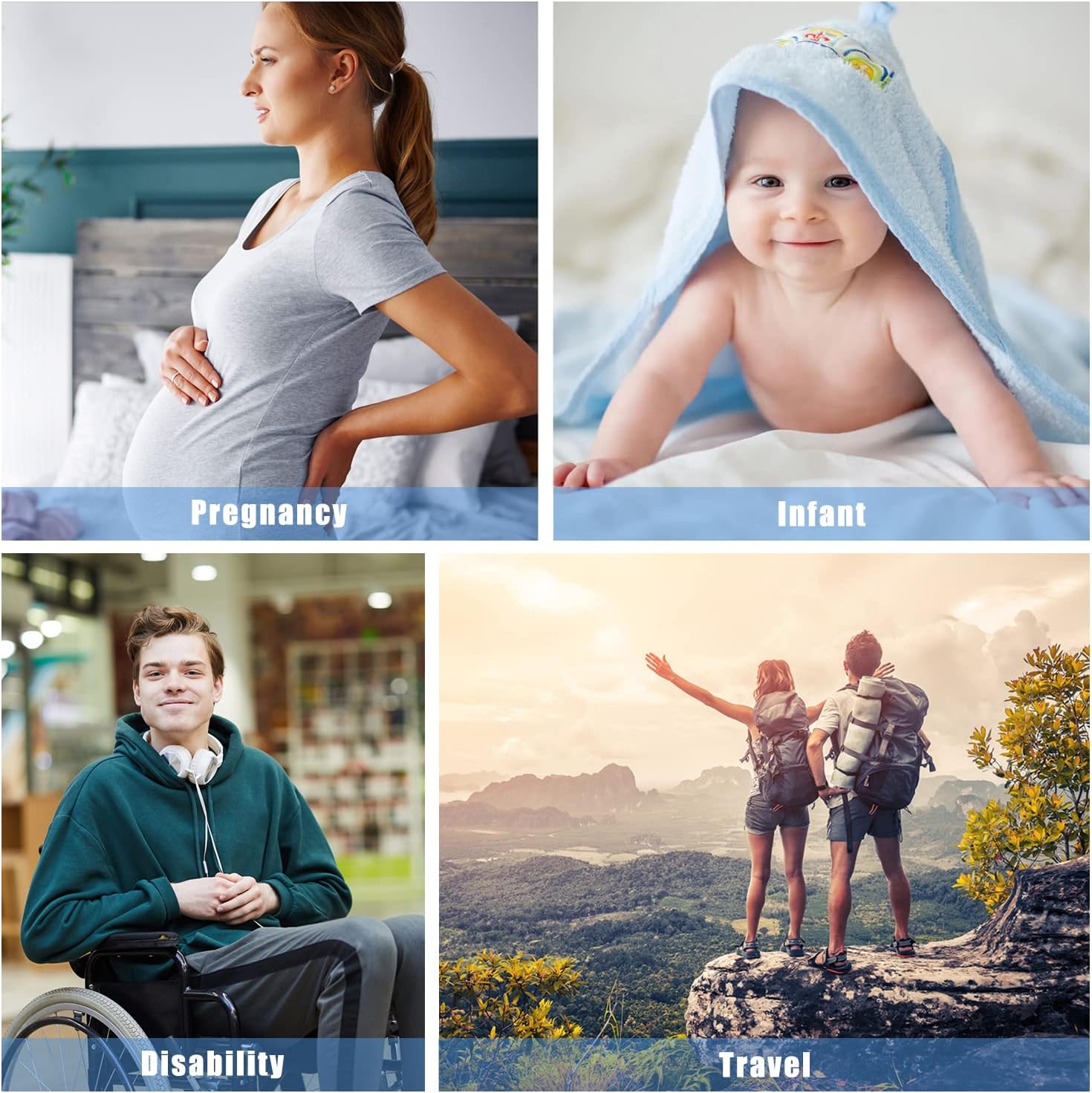 A compact USB charging travel shattaf, perfect for all ages