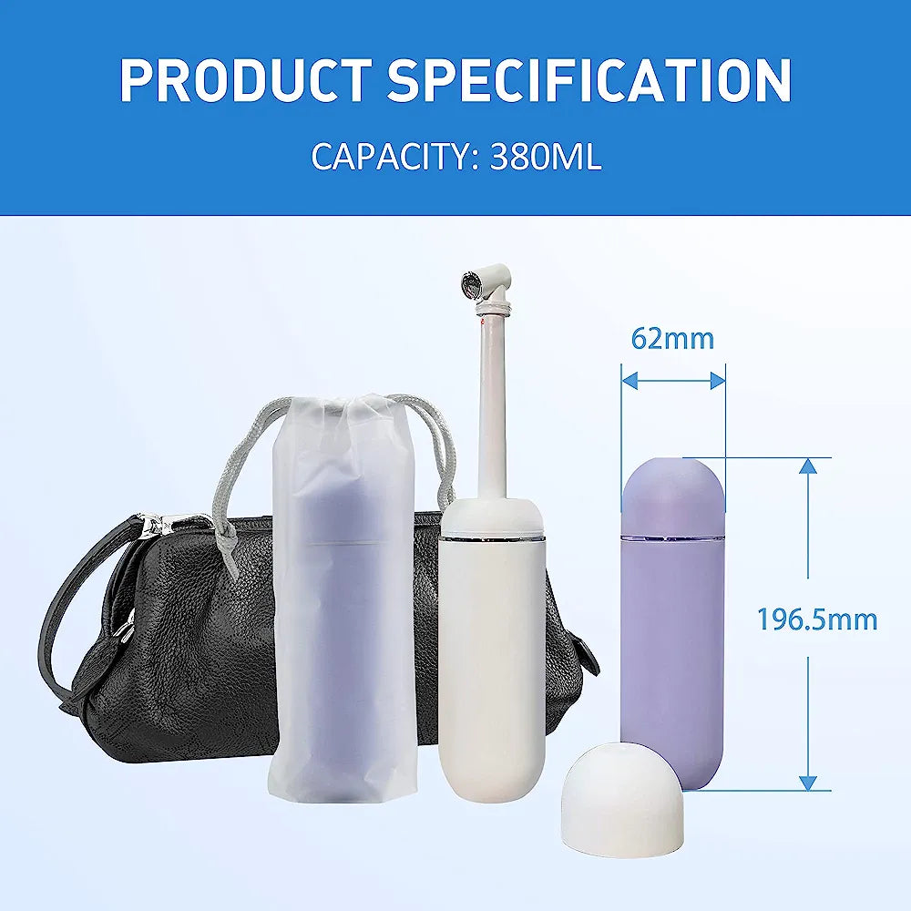 Portable Travel Bidet Bottle with its size