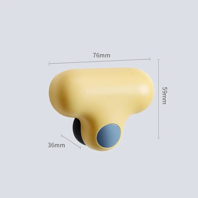 Glass Mirror Cleaning Mini Wiper Brush in yellow color with its size