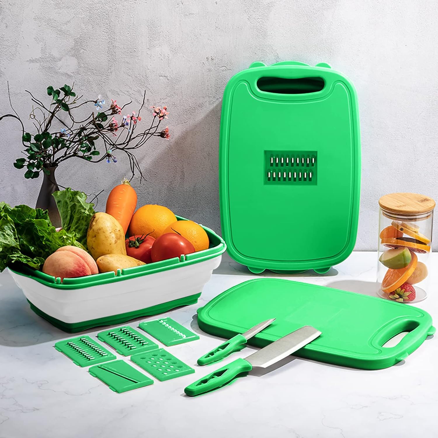 A 9-in-1 Multifunction Cutting Board.