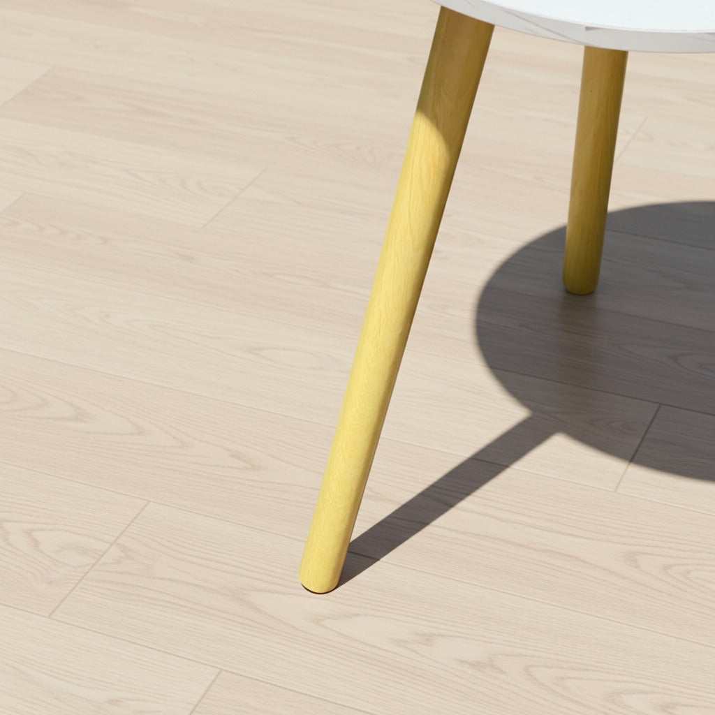 Legs Of Modern Round Wooden Side Coffee Table.