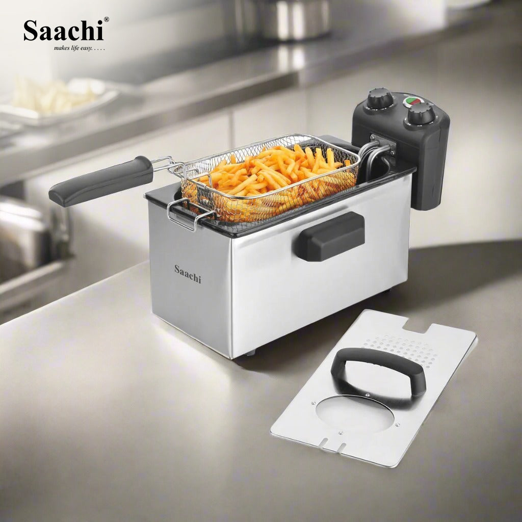 A Saachi 3.0 Litres Deep Fryer NL-DF-4757 with Fries in Making.
