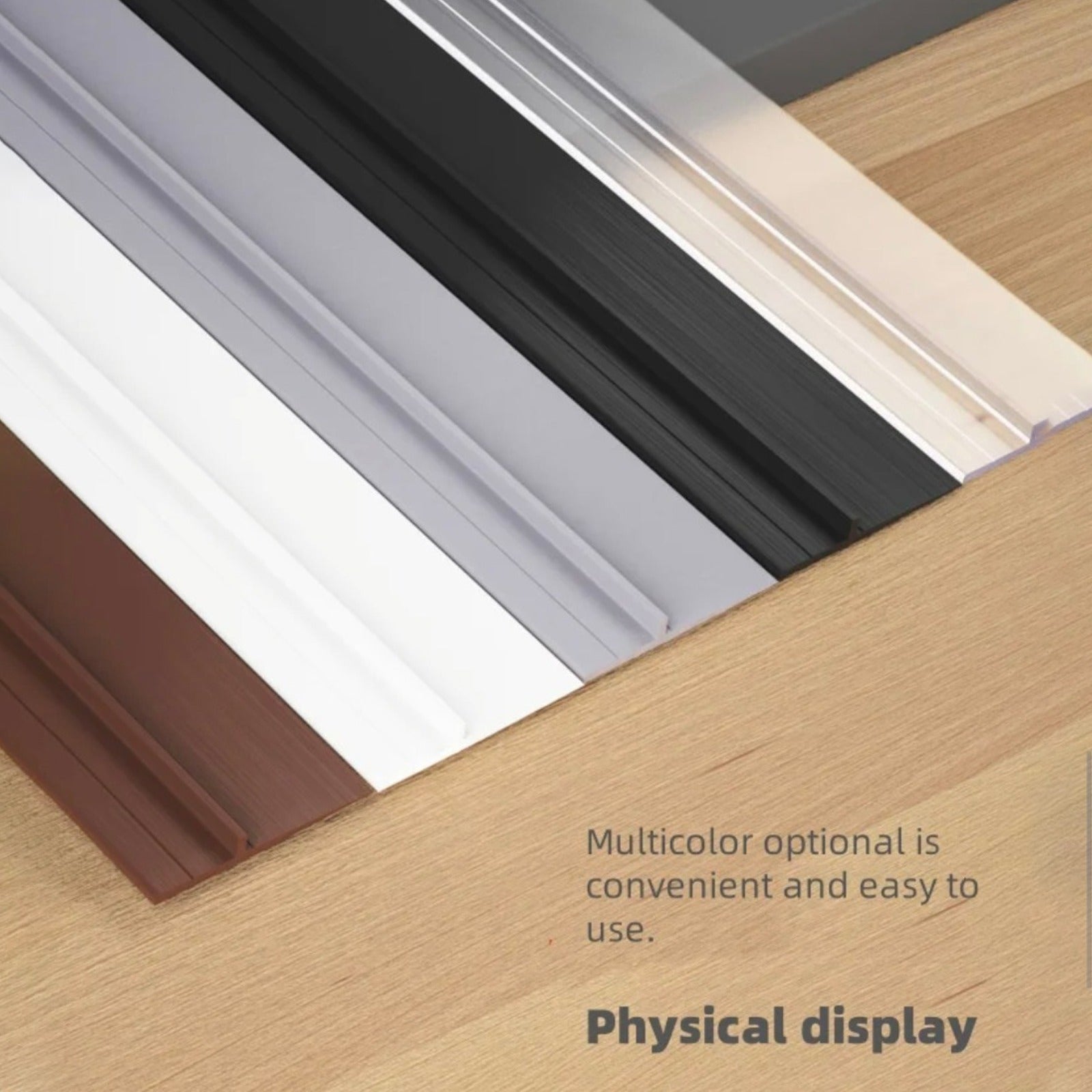 Different Colors Of Self-Adhesive Door Bottom Seal Strip.