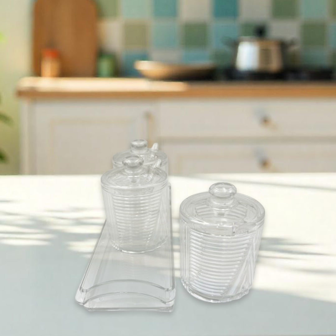 3 Pcs Acrylic Seasoning Pot.