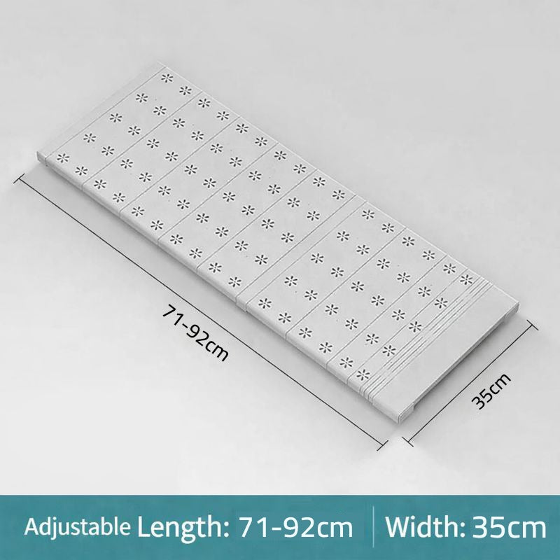 Size of Adjustable Cabinet Shelf Divider Organizer.