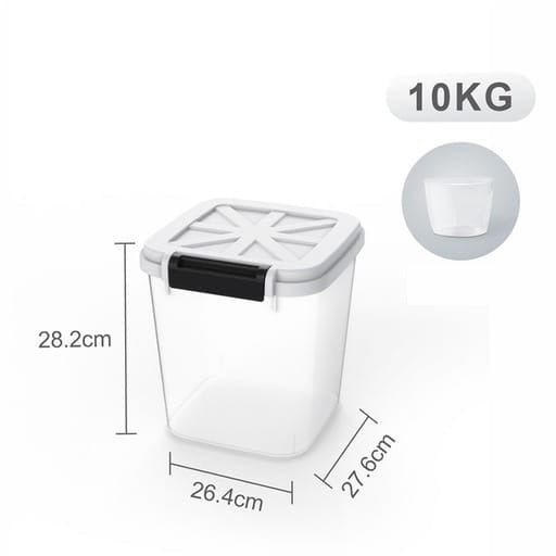 Size Of a 10Kg Airtight Grain Storage Box.