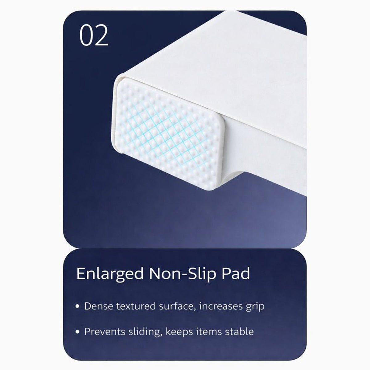 Parts Details of An Adjustable Cabinet Shelf Divider Organizer.