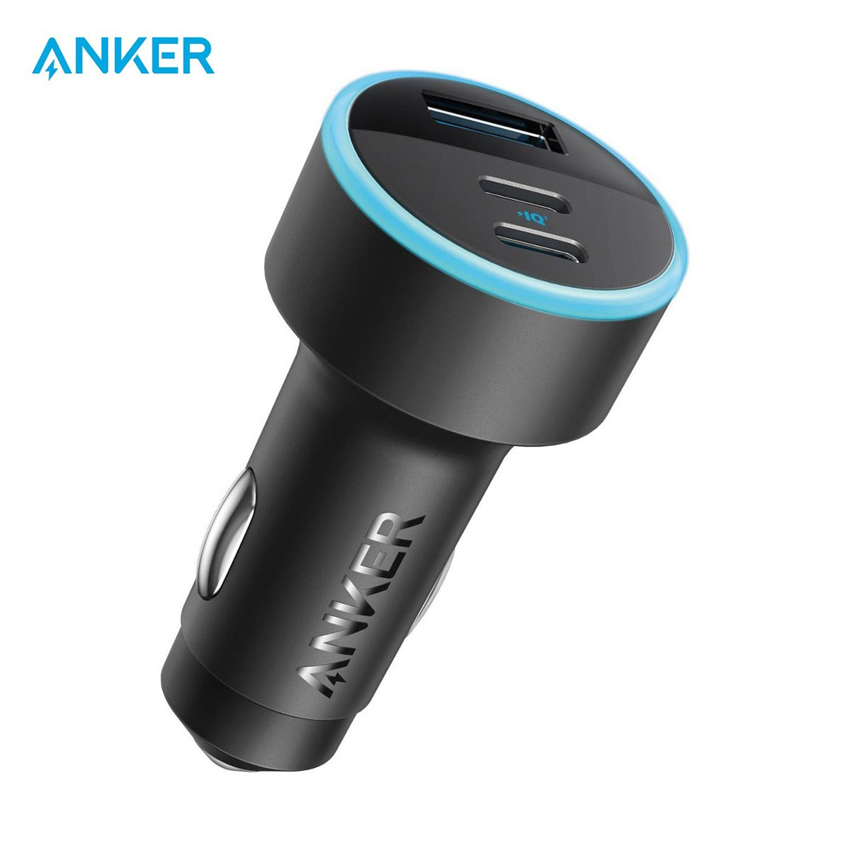 Anker 335 شاحن سيارة بقدرة 67 واط، مع منفذي مناسب لأجهزة الآيفون، سامسونج، وماكبوك