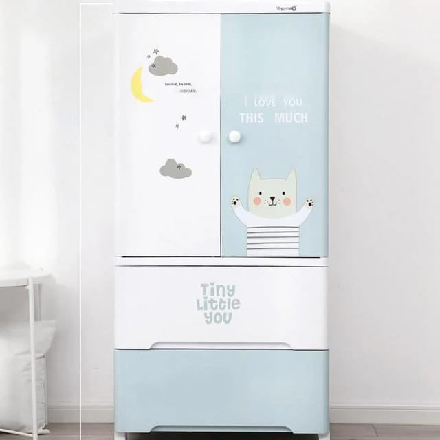 Baby Multi-Layer Drawer Type Wardrobe Shelf.