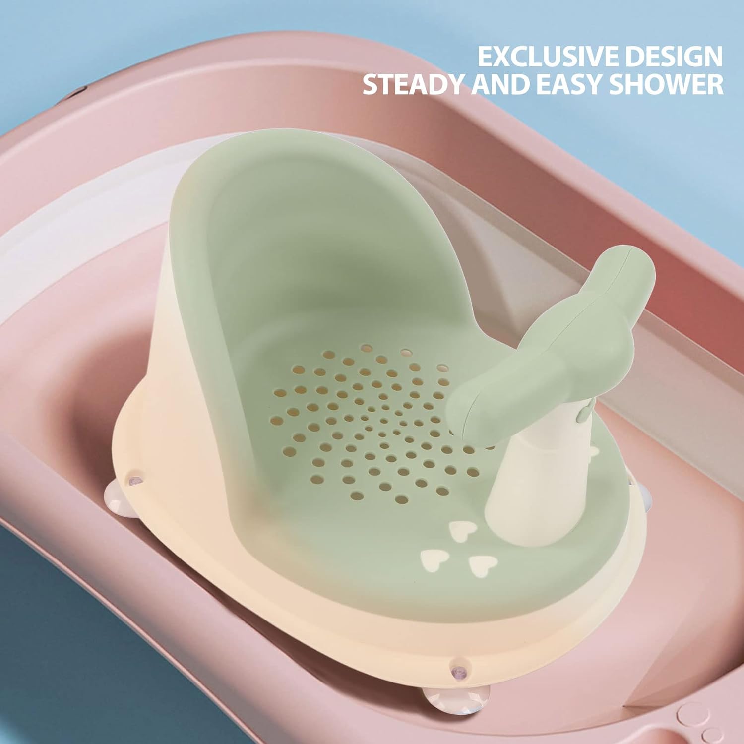 Baby Shower Chair in a Bathtub.