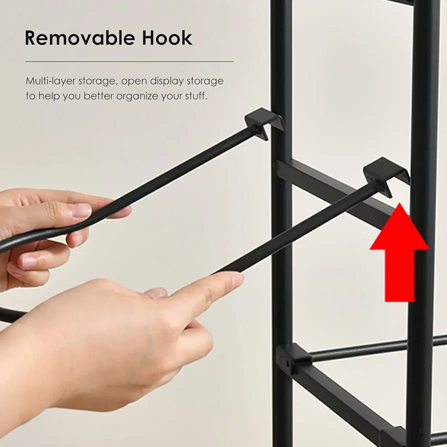 A Man is Fixing Ball Storage Rack.