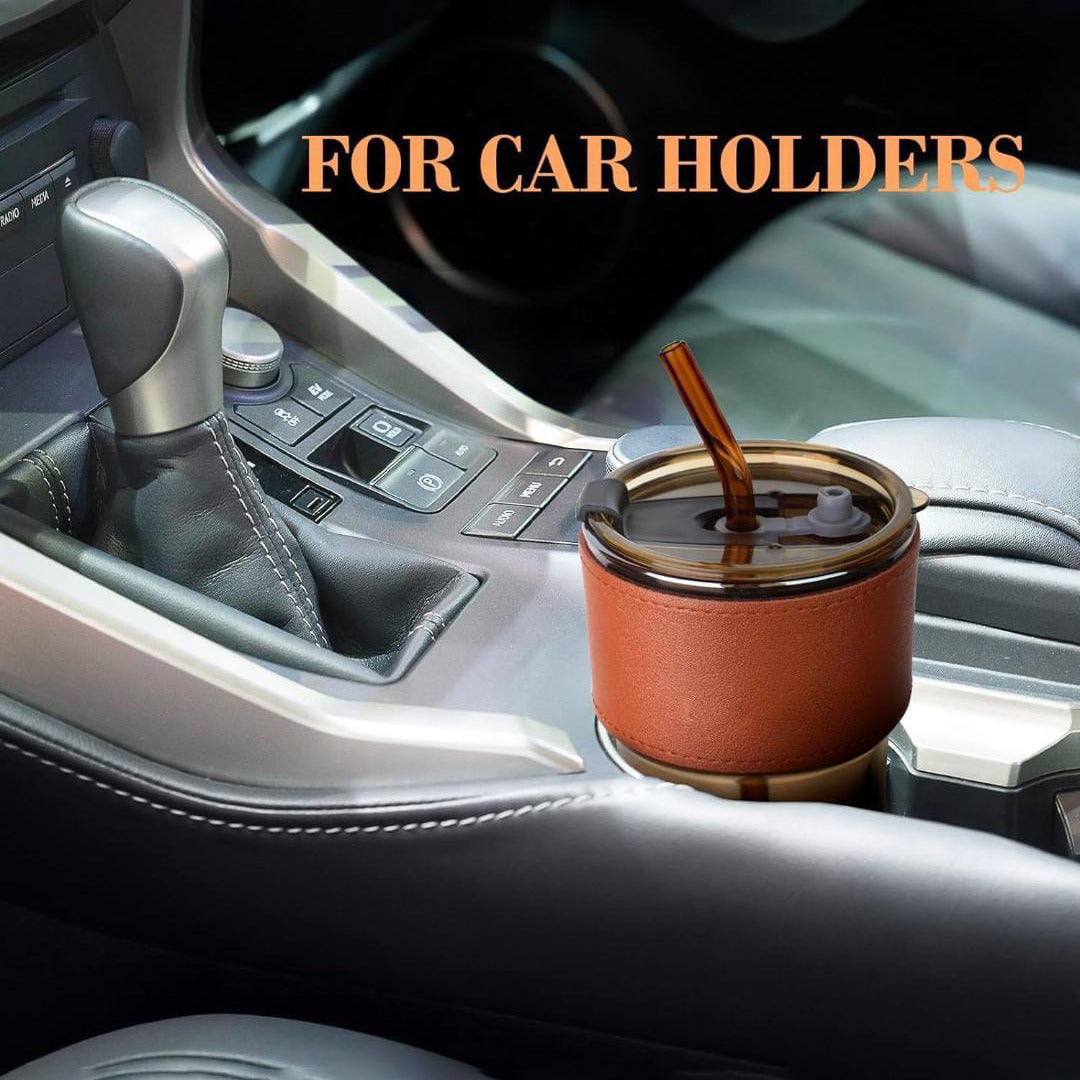 Bamboo Glass Cup is Placed at Car.