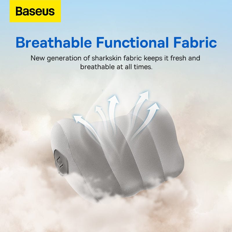 Breathable Fabric Of Baseus ComfortRide Car Headrest Neck Pillow.