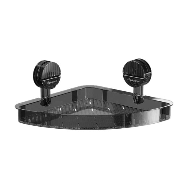 Bathroom Storage Rack in transparent black color
