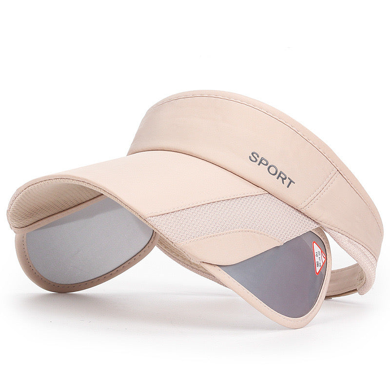 Beige Adjustable Wide Brim Hat.