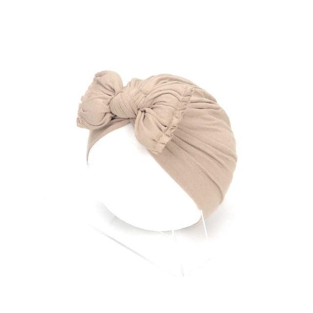 Beige Soft Baby Headband.