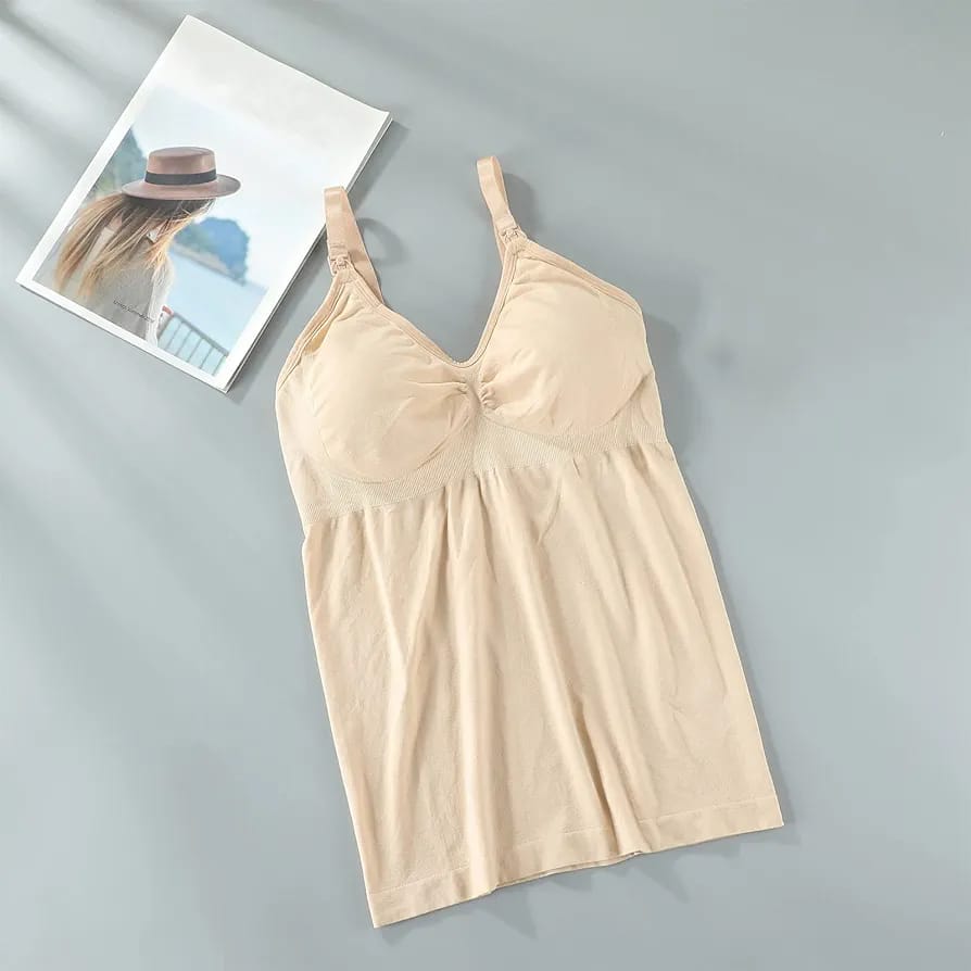 Womens Nursing Tank Tops, Maternity Tops with Built in Bra for Breastfeeding, Nursing Camisole