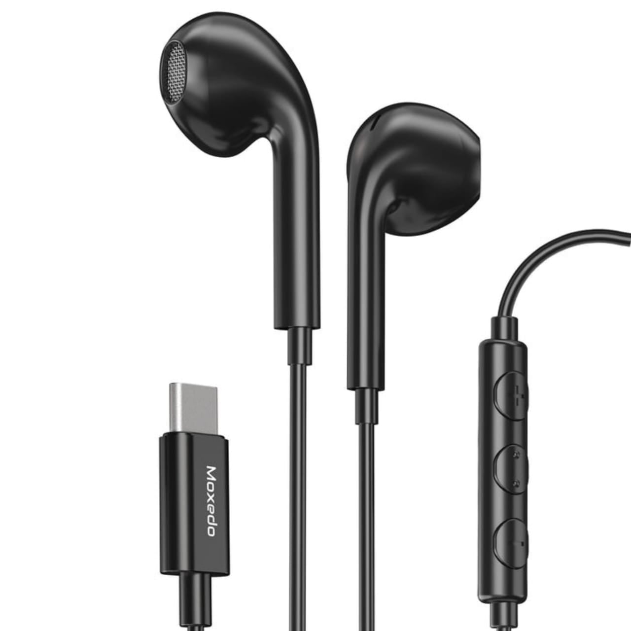 Black Moxedo Wired Stereo Type- C Earphone.